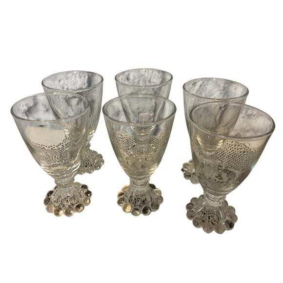 Vintage Set of 6 Glass Dessert Parfait Serving Glasses - Picture 4 of 6